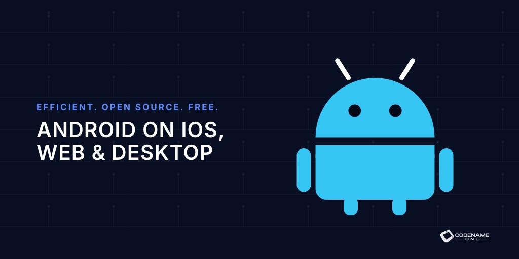 Android application screens reach phones, desktop and the browser